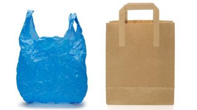 Bolsa de plástico vs bolsa de papel